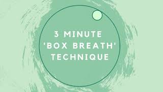 3 minute meditation breathwork box breathing